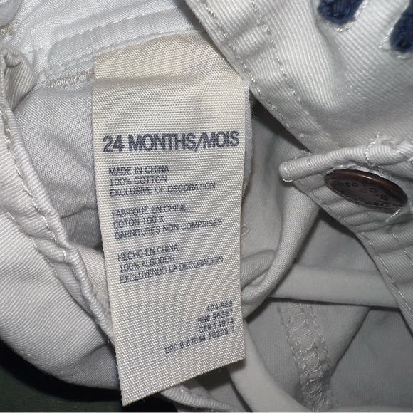 OshKosh B’gosh Vintage Toddler American Flag Denim Overall Bibs Size 24 Months - Picture 4 of 4